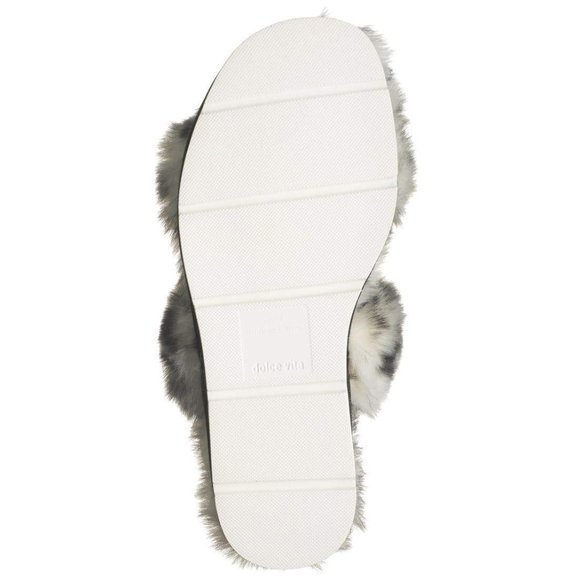 NEW Dolce Vita Women Pochy Faux Fur Elastic Slide Sling Spotted Slipper Sandal - Picture 6 of 6